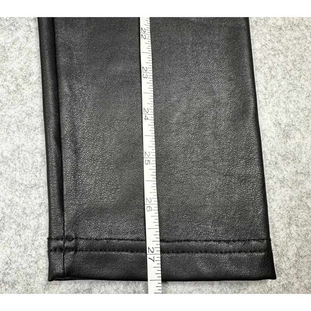 BP Vegan Leather Leggings High-Rise Ankle Length Solid Black Women's Size Small - Picture 8 of 11